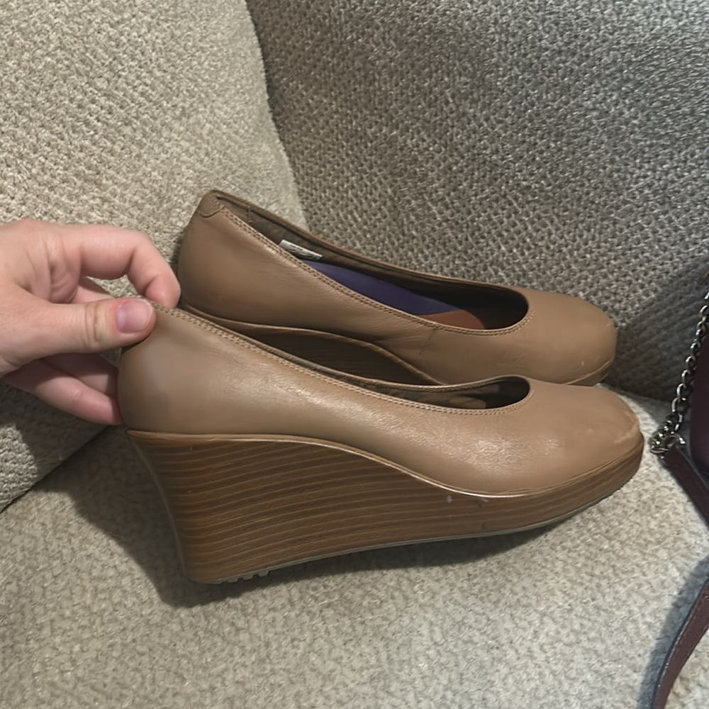 CROCS Brown Wedge Shoes